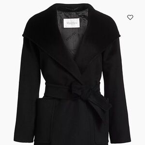 Max Mara Rialto Hooded Camel Hair Coat